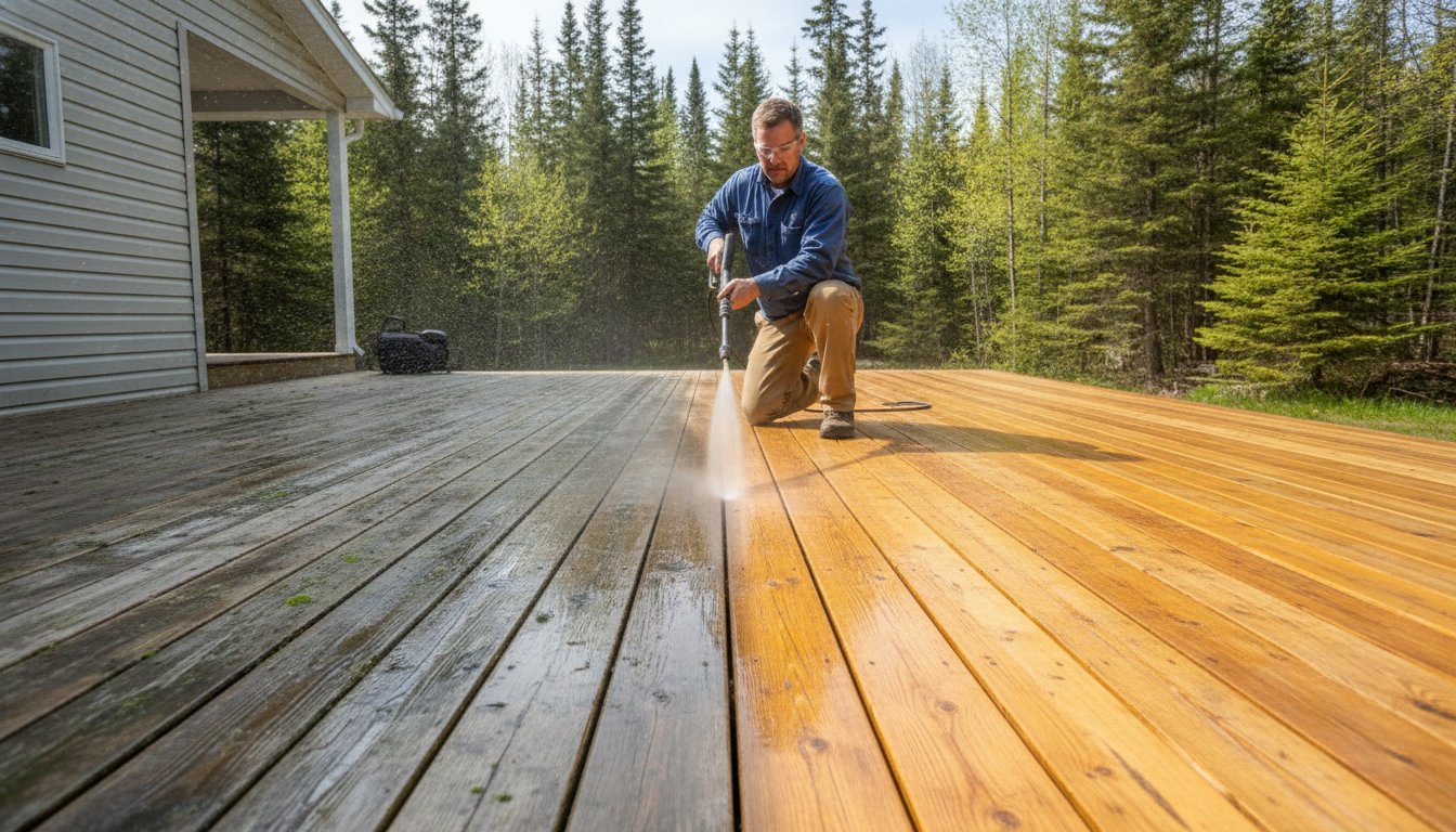 Deck Pressure Washing in Northern NB: The Ultimate How-To Guide for 2026