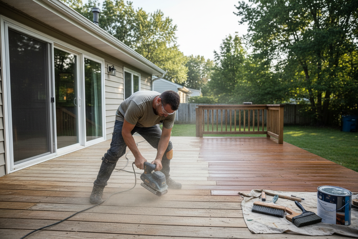Professional deck repair service