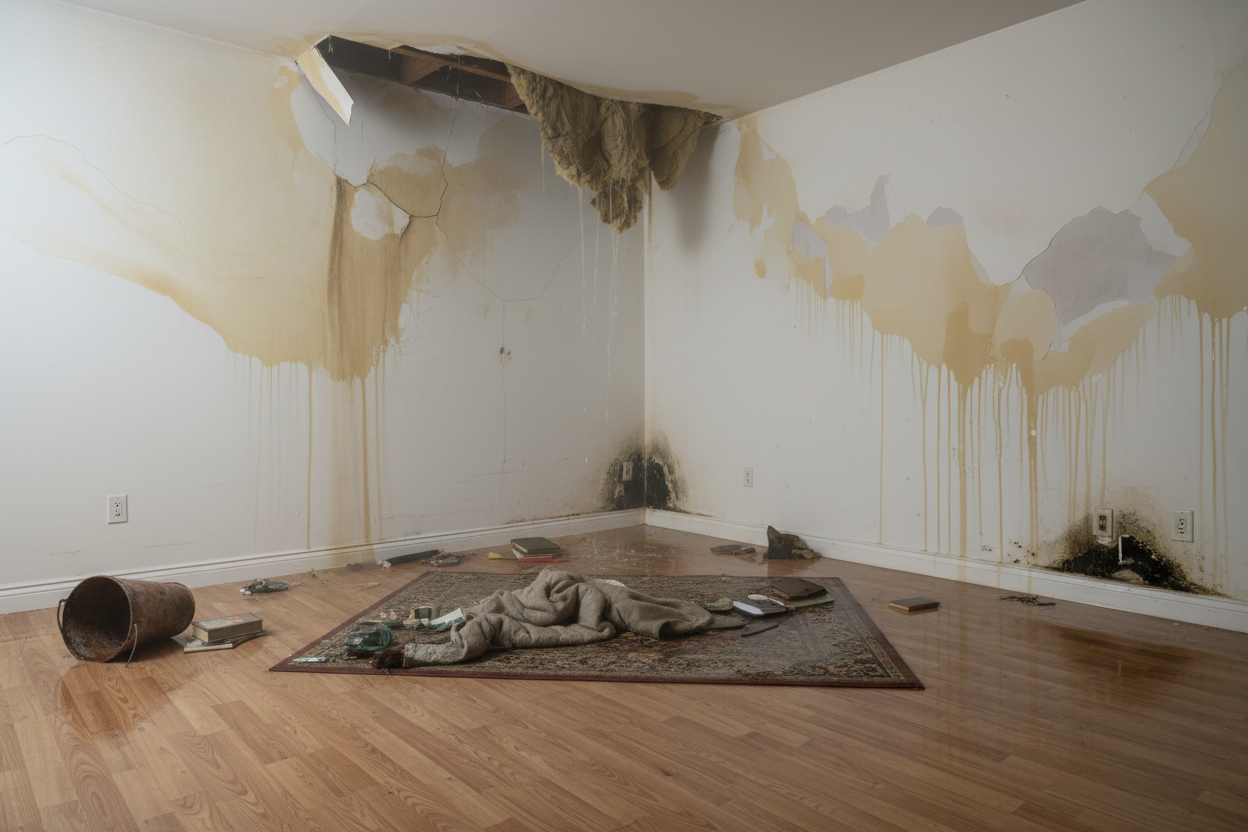 Emergency water damage cleanup