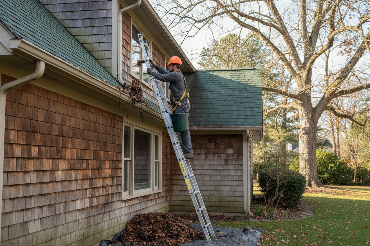 Professional gutter cleaning service