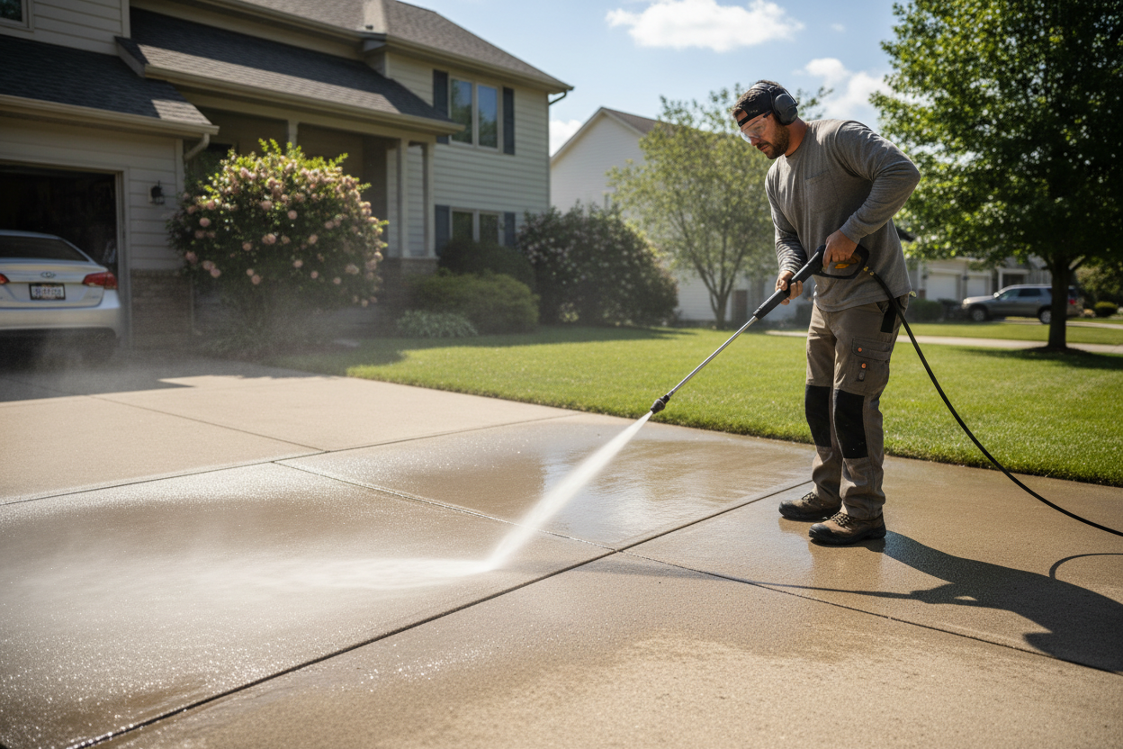 Professional pressure washing service