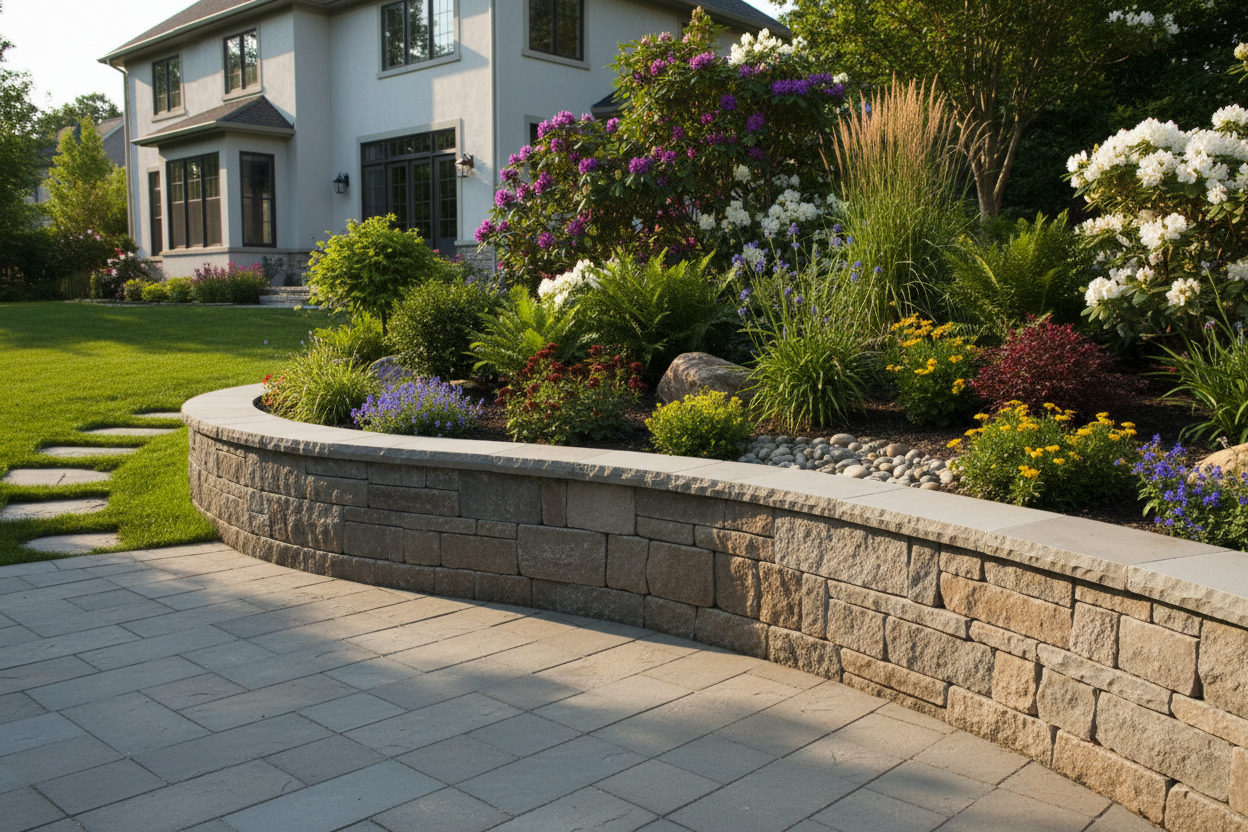 Professional retaining wall construction