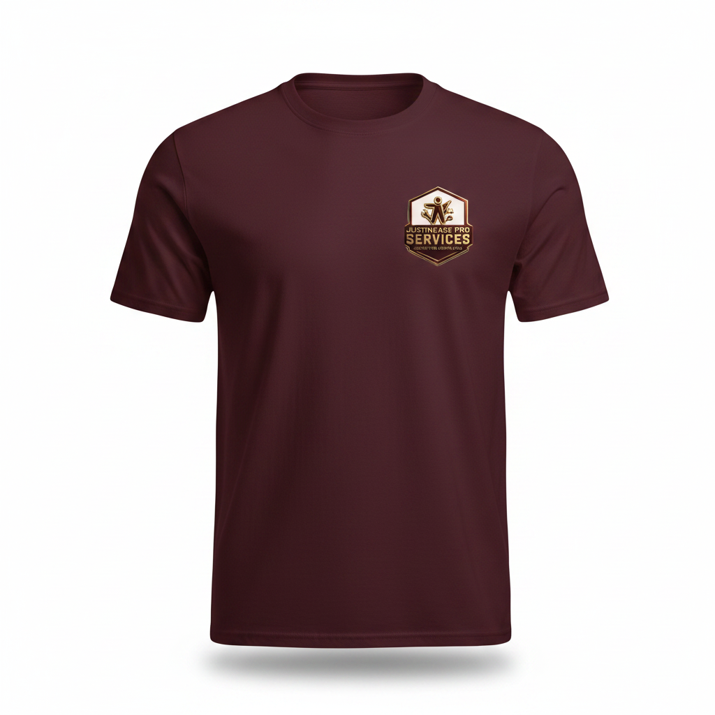 Justincase Pro T-Shirt Maroon