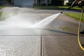 Pressure washing action shot
